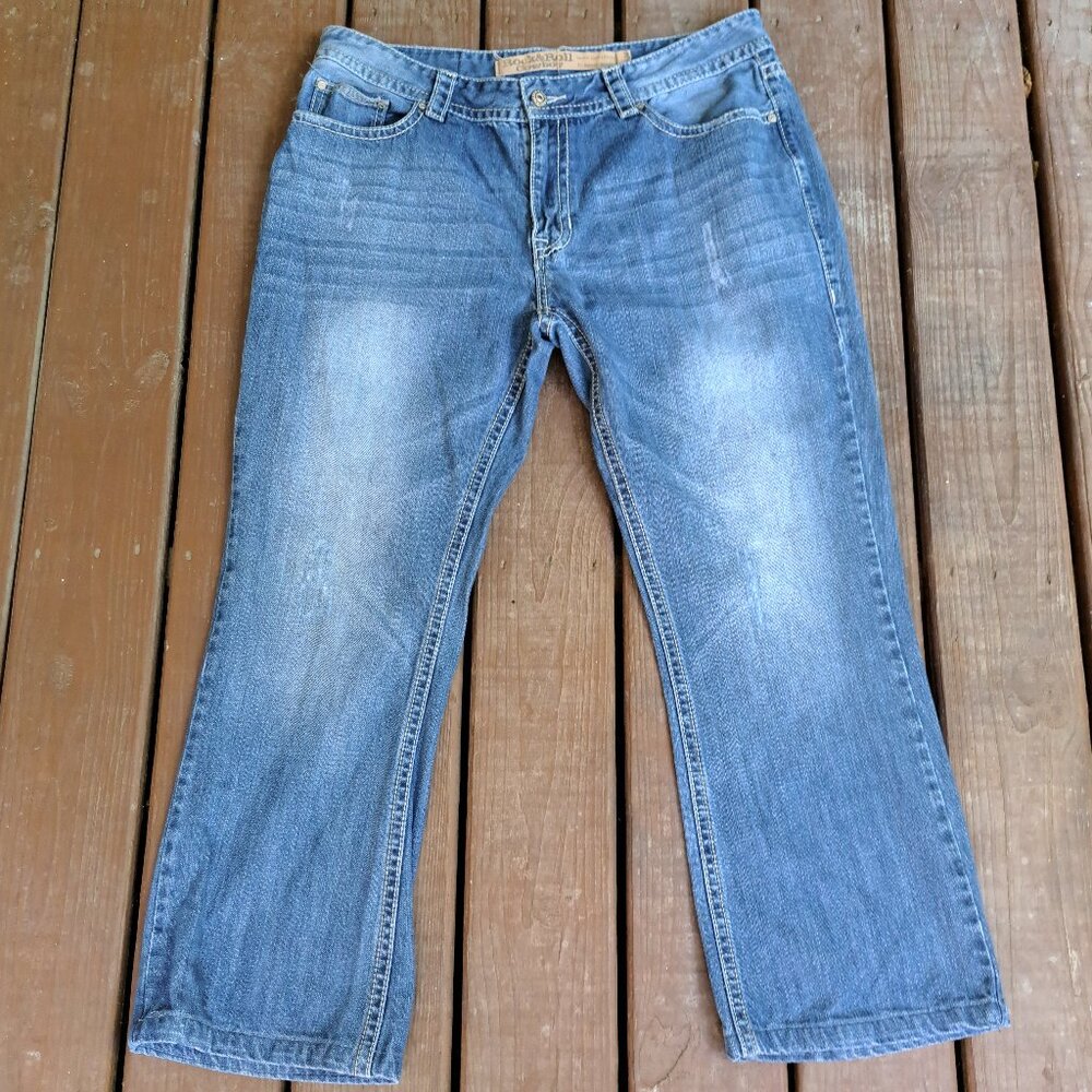 %Rock & Roll Cowboy Jeans Size 38x29 Altered Men / J3 - Picture 2 of 9